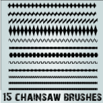 Bisected Lines Illustrator Brush Set