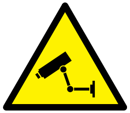 Caution CCTV