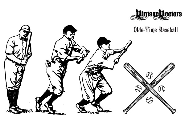 Olde-Time Baseball Vectors