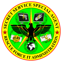 Secret Service Special Agent Rescue Force IT Administration badge