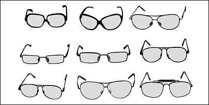Vector number of glasses material